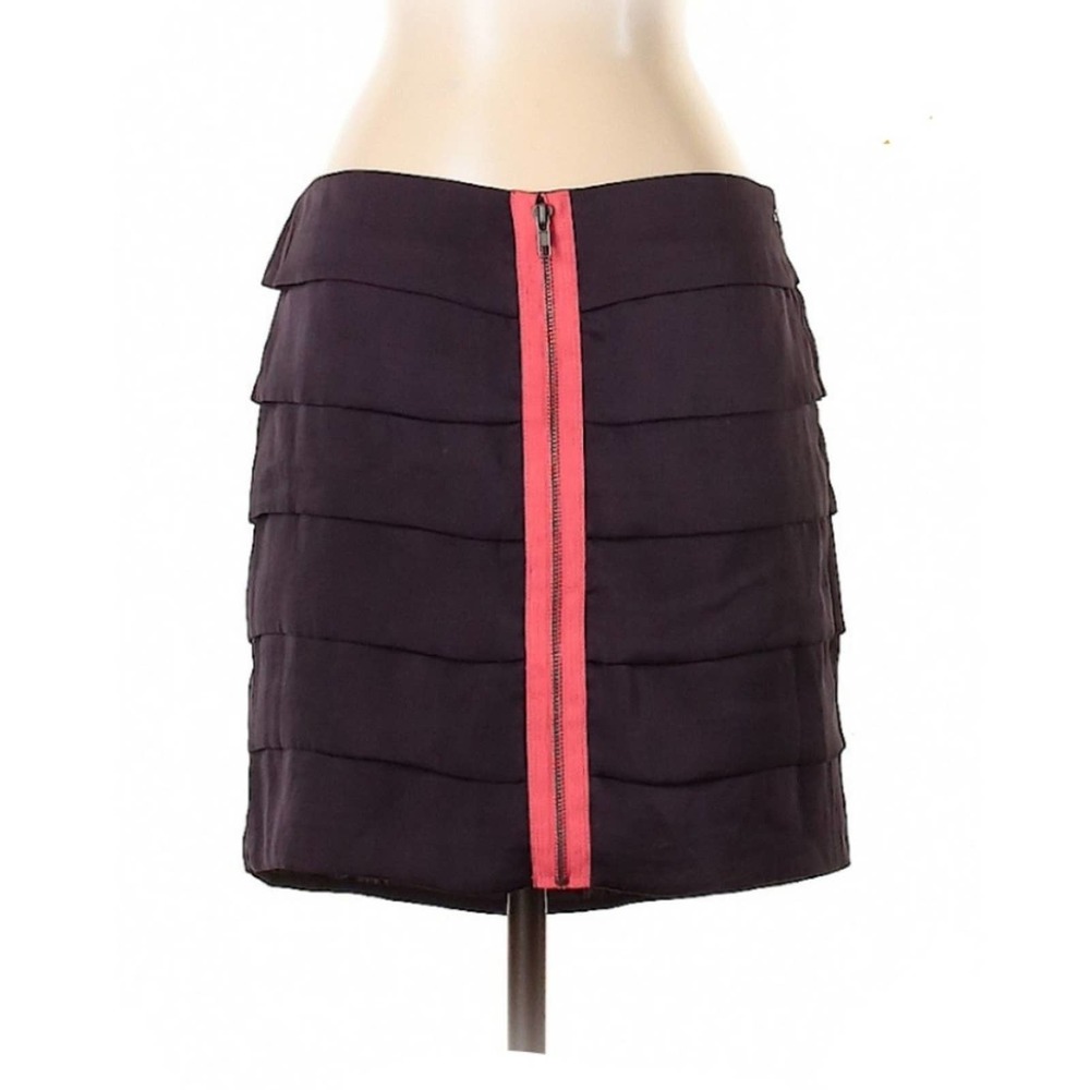 BB Dakota Plum Ruffle Skirt 8